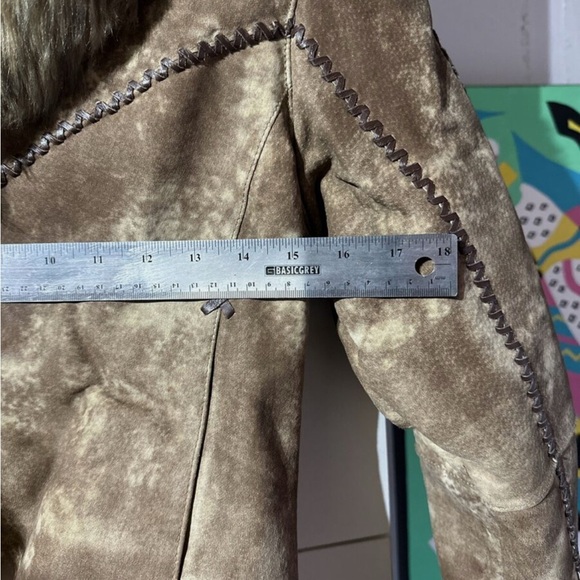 Cripple Creek RARE VTG Women’s Western Beaded Faux Fur Leather Jacket Coat XS - Picture 12 of 12